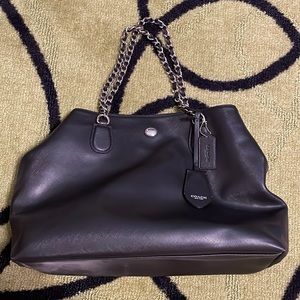Coach Peyton Leather Chain tote